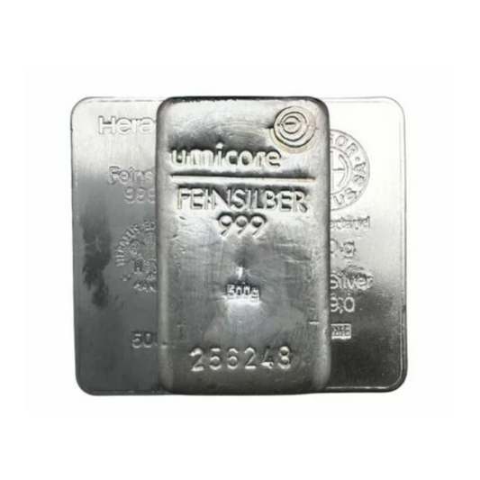 500g Fine Silver Cast Bar