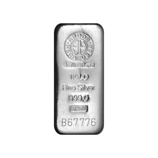 Argor-Heraeus 1 Kilo Silver Bar