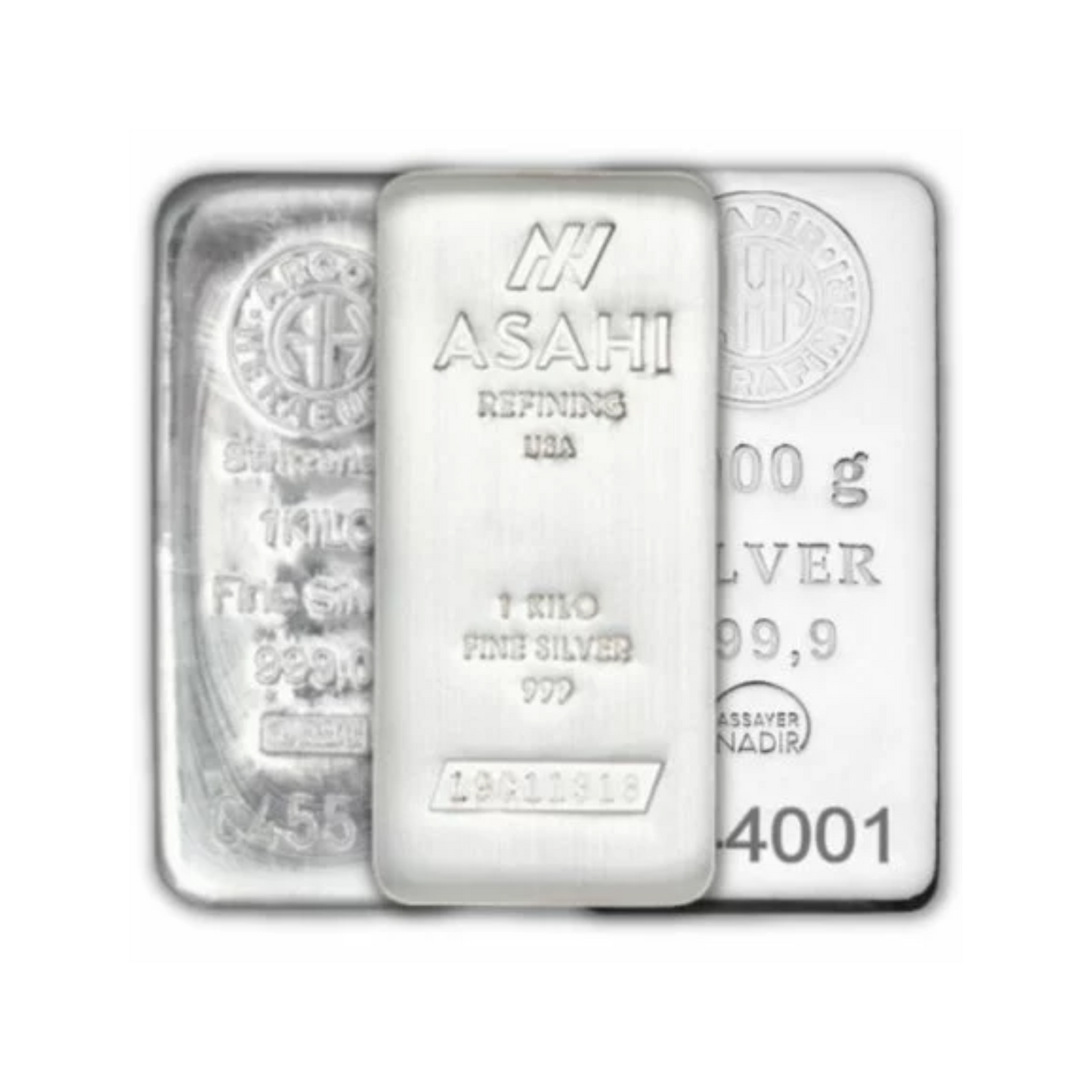 1kg Fine Silver Cast Bar