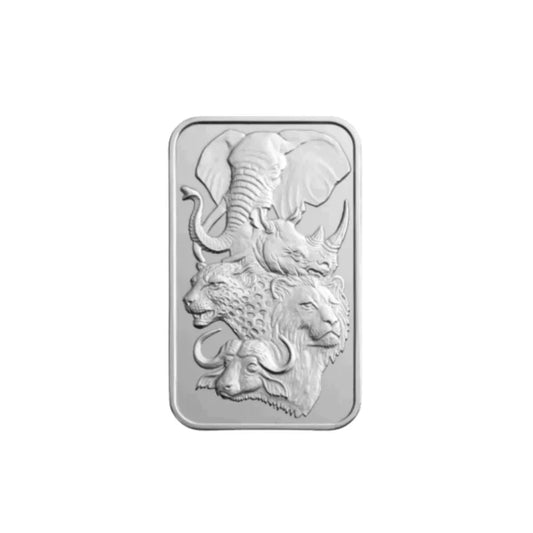 100g Big 5 Fine Silver Minted Bar